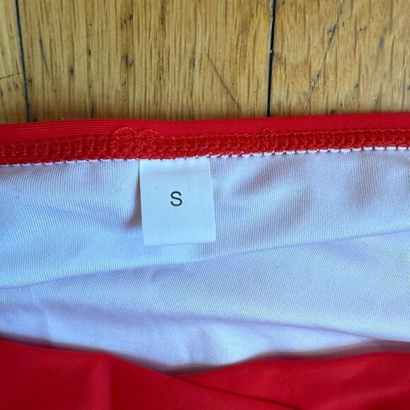 Limeeke Women's High Waisted Bikini Set Twist Front Lace Up Tie Back NWOT - Picture 6 of 6